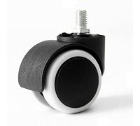 YIHANWUU Ruote Girevoli per Sedia da Ufficio da 50 Mm, 5 Pezzi Capacità Di Carico 125 Kg, Sostituisci Le Ruote Girevoli per Sedia, Ruote Girevoli Doppie in Pvc, 4 Tipi Di Steli Valvola Opzionali/a/Thr