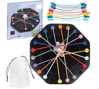 YIHAOH 10 Corde Colorate Knot Corda Districante Gioco, per L'interazione Quotidiana Genitore Bambino Knot Logic Game, Giochi Multigiocatore per Famiglie Table Strategy Board Game
