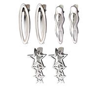 YIHAOH 6 Pezzi Mollette Capelli Donna in Argento, Becchi D'oca per Capelli, Fermaglio Capelli Donna,Accessori per Capelli, per Fissare I Capelli Ribelli Durante L'applicazione del Trucco