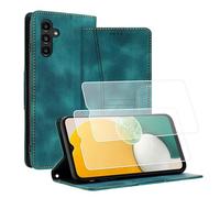Yihaoyard Custodia per Samsung Galaxy A15 4G/5G in Pelle Premium con Chiusura Magnetica, Slot per Carte e Stand Custodia Pieghevole per Samsung Galaxy A15-2 Vetro Temperato