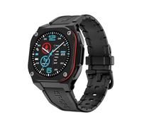 Yihou Smartwatch da uomo con cardiofrequenzimetro, cardiofrequenzimetro, contapassi, Bluetooth, chiamata, monitoraggio del sonno, notifiche, impermeabile, per Android iOS, nero