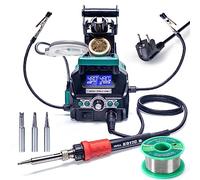 YIHUA 939D+ III EVO 110W Stazione di saldatura con 4 canali preimpostati, sistema di visualizzazione a doppio LCD, 2 mani che aiutano, lente di ingrandimento saldatura e dissaldatura