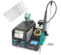 YIHUA 982D SE 200W Micro Kit di saldatura con stazione di saldatura di precisione con 7 punte di saldatura, saldatura senza piombo, funzione di calibrazione automatica della temperatura