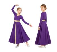 Yihuimin Bambina Roba Lode Liturgica Roba Danza La Cerimonia Religiosa Danza Lirica Vesti Lode Preghiera Festa Viola 15-16 Anni