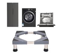 YiHYSj Base per Lavatrice Supporto pers Lavatrice Regolabile con 4 Piedini Base pers lavastoviglie Altezza 14-17cm Carico Massimo di 200 kg per Frigorifero e Asciugatrici-Gris