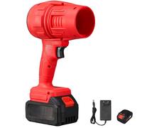 Yiicoong Cordless Blower, Yiicoong Super Powerful Cordless Blower, Delivers a Powerful Wind Force, Handheld Leaf Blowers for Yard and Car Cleaning (Red*One battery)