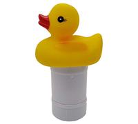 Yiida Dispenser chimico per piscina, grande capacità, dispenser di prodotti chimici per piscina, design a anatra, resistente e galleggiante per piscine