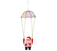 Yiida Paracadute di Natale, Paracadute Elettrico di Babbo Natale, Babbo Natale Che Canta e Canta per la Decorazione del Camino 'Albero di Natale