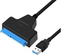 YIIFELL Cavo SATA a USB, Adattatore da USB 3.0 a SATA per HDD e SSD da 2,5 pollici, Convertitore SSD/HDD, Compatibile con Sistemi Operativi Windows, Mac e Linux