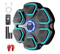 Yiijode Macchina da Boxe Musicale, 2025 Nuova Boxe Musica a Parete con 9 Modalità di Velocità, 11 di allenamento, Conteggio, Bluetooth Music Boxing Machine per Adulti e Bambini (con Guanti)