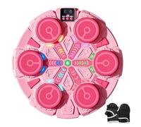 Yiijode Macchina da boxe musicale, LED Boxe Music Boxe con guanti da boxe, 3 modalità di 11 velocità, conteggio intelligente e modalità Bluetooth, Music Boxing Machine per adulti e bambini (rosa)