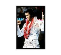 yiili Poster su tela con cantante rock Elvis Presley (5), decorazione artistica da parete per soggiorno e camera da letto, senza cornice, 40 x 60 cm