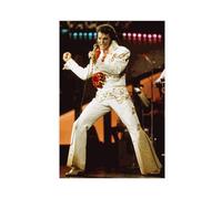 yiili Poster su tela con Elvis Presley Concert Hawaii, decorazione per camera da letto, sport, ufficio, camera da letto, regalo, senza cornice, 30 x 45 cm