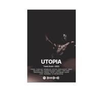 yiili Poster su tela di Travis Scott, motivo: Rodeo Rapper musicale, decorazione per camera da letto, ufficio, camera da letto, regalo, senza cornice, 30 x 45 cm