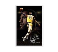yiili Poster su tela LeBron James, decorazione per camera da letto, sport, ufficio, camera da letto, regalo, senza cornice, 30 x 45 cm