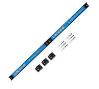 YiiMO Portautensili magnetico da 61 cm, in acciaio legato resistente, 2 pezzi da 30,5 cm, blu, montaggio a parete, espandibile, organizzazione degli attrezzi, garage, officina, capannone, cucina,