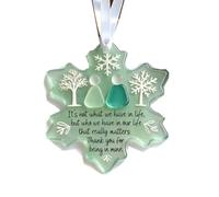 yijan Sea Glass Ocean Wave Mug - Handcrafted Glass Coffee/Tea Cup with Coastal Wave Texture for Beach Lovers (Sea Glass Pendant)