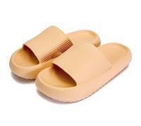 YiJee Ciabatte da bagno da donna estive Cloudyzz ciabatte unisex EVA antiscivolo Cosify nuvole scarpe da bagno Cozislides originali Slippers ciabatte da bagno piattaforma spessa, marrone, 44/45 EU