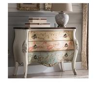 Yijian - Armadietto portaoggetti moderno vintage della metà del secolo - Cassettiera bianca retrò per camera da letto, elegante mobiletto ideale per la decorazione della casa, 102 x 47 x 76 cm