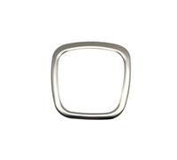 YIJIAVSX Adesivo per Volante Accessori Interni Volante Centro Logo Coperture Adesivi Trim per A-UDI A4 B6 B7 B8 A6 C6 A5 Q7 Q5 A3 Car Styling Copertura Volante(Argento)