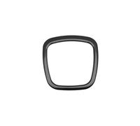 YIJIAVSX Adesivo per Volante Accessori Interni Volante Centro Logo Coperture Adesivi Trim per A-UDI A4 B6 B7 B8 A6 C6 A5 Q7 Q5 A3 Car Styling Copertura Volante(Nero)