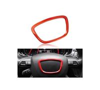 YIJIAVSX Adesivo per Volante per A-UDI A3 A4L A6L A8 Q3 Q5 Q7 Car Styling Auto Volante Centro Telaio Cerchio Adesivo Copertura Trim Copertura Volante(D)