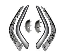 YIJIAVSX Maniglie Interne per Portiere Auto 3 Pezzi, Staffe Copertura per Maniglia Porta Anteriore Sinistra + Vaschetta Porta Interna per Peugeot 408 1.6i 2.0i 9345AA 9345AG Maniglia Porta Interna