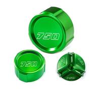 YIJIAVSX Moto Tappo Serbatoio Olio Moto Anteriore Freno Posteriore Coperchio del Serbatoio Tappo Olio per Kawasaki Z750 Z 750 Z750S 2005 2006 2007 2008 2009 2010 2011 2012 Freno Olio Tappo(Verde,2)