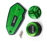 YIJIAVSX Moto Tappo Serbatoio Olio Moto Anteriore Posteriore Tappi Fluido Freno Tappo Olio Protezione Tappo Serbatoio Liquido Freni per Kawasaki Z900 Z 900 2017-2023 Freno Olio Tappo(Verde)