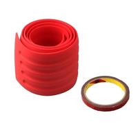 YIJIAVSX Protezione Paraurti Posteriore 1 Striscia Protettiva in Gomma PVC Rinforzo per Paraurti Decorazione Universale Protezione Paraurti Posteriore Protezione Battitacco per Bagagliaio(Red)