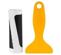 YIJIAVSX Protezione Paraurti Posteriore Adesivo Protezione per Paraurti Posteriore in Fibra Carbonio 4D 90/104 Cm AntiGraffio Universale(104cm)