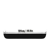 YIJIAVSX Protezione Paraurti Posteriore Protezione Paraurti Posteriore per Bagagliaio AntiGraffio Tappetino Decorativo Universale per Battitacco Striscia Decorativa per Auto(Black 104cm)