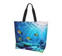 YIJIAYH Borse a tracolla da donna con stampa di paesaggi subacquei tranquilli con tasca per shopping, lavoro, università, viaggi