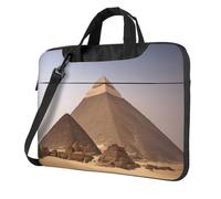 YIJIAYUN Pyramids of Egypt Borse per computer portatile Borsa a tracolla singola borsa a tracolla sottile borsa messenger multi formato, Nero , 13 pollici