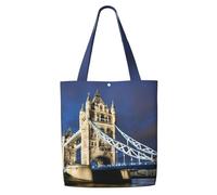 YIJIAYUN Questa borsa a tracolla in tela con stampa Tower Bridge in London è robusta e leggera per il pendolarismo quotidiano