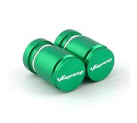 YIJIEBAO Accessori moto CNC Tappi stelo valvola pneumatici ruota Coperchi ermetici adatti for Varadero XL1000 XL125 XL 1000 125 1999-2013(Green)