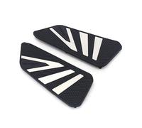 YIJIEBAO Accessori moto in gomma + acciaio inossidabile adatti for Kymco AK550 Ak550 2022 2023 poggiapiedi pedali piastra pedali AK 550 Ak 550 Pedana antiscivolo(S)