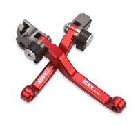 YIJIEBAO Adatto for CR125R 2004 2005 2006 2007 CNC alluminio Motorcoss Pit Dirt Bike Pivot leve freno frizione pieghevoli con CR125R Freno Frizione Moto(Red)