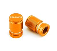 YIJIEBAO Adatto for Goldwing 1500 1800 GL1800 GL1500 Tutti gli anni Moto Accessori in alluminio CNC Tappo valvola pneumatico Tappo copertura stelo porta aria(GOLDWING Orange)