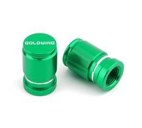 YIJIEBAO Adatto for Goldwing 1500 1800 GL1800 GL1500 Tutti gli anni Moto Accessori in alluminio CNC Tappo valvola pneumatico Tappo copertura stelo porta aria(GOLDWING Green)