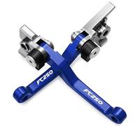 YIJIEBAO Adatto for HUSQVARNA FC250 FC 250 2014 2015 Motocross Pieghevole Pivot Dirt Bike CNC Manubrio Freno Frizione Leve Maniglia Leva Freno Frizione Moto(Blue)