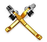 YIJIEBAO Adatto for SUZUKI RMZ250 RMZ 250 2007-2018 CNC Alluminio Motorcoss Pit Dirt Bike Pivot Leve freno frizione pieghevoli con RMZ250 Freno Frizione Moto(Yellow)