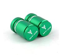 YIJIEBAO Con logo Accessori in alluminio for motocicletta Coperchio tappo stelo valvola pneumatico ruota adatto for YAMAHA MT09 MT-09 SP ABS 2013-2021 2022 2023(Green)