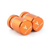 YIJIEBAO Con logo Accessori in alluminio for motocicletta Coperchio tappo stelo valvola pneumatico ruota adatto for YAMAHA MT09 MT-09 SP ABS 2013-2021 2022 2023(Orange)