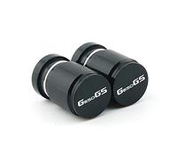 YIJIEBAO Con logo Moto CNC Accessori in alluminio Coperchio tappo stelo valvola pneumatico ruota adatto for BMW G650GS G 650 GS Sertao R13 2011-2022 2023(Black)