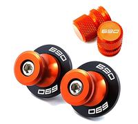 YIJIEBAO Misura for KTM 690 SMC Duke 690SMC SMC R 690duke 2009-2019 2020 2021 2022 Tappi valvola moto M10 Bobine forcellone Slider Stand Viti Rocker posteriore filettato(A Set-Orange)
