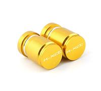 YIJIEBAO Misura for KYMCO K-XCT 300 KXCT 300i ABS Tutti gli anni Moto CNC Accessori in alluminio Tappi valvola stelo valvola pneumatici Coperchi ermetici Spina(Gold)