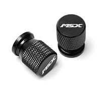 YIJIEBAO Misura for MSX125 Grom MSX 125 2013-2021 2020 2019 Nuovi accessori for moto CNC Tappi for stelo della valvola del pneumatico della ruota Coperchio ermetico(Black)