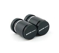 YIJIEBAO Misura for SYM GTS 300i GTS300i EVO Sport 2013-2022 2023 GTS125/250 Moto CNC Accessori in alluminio Coperchio tappo stelo valvola pneumatico ruota(Black)