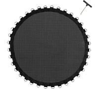 YIJIEHH Tappeto elastico di ricambio Ø 305 cm con occhielli 60/64, con estrattore a molla e 8 anelli di fissaggio cuciti piegati, compatibile con molle da 14 cm - 305 cm - 64 anelli per molla da 14 cm